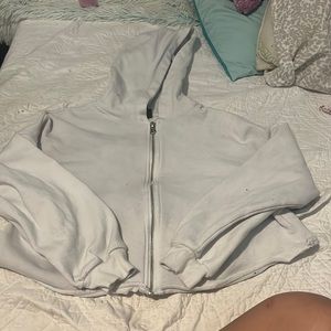 target kids crop zip up hoodie